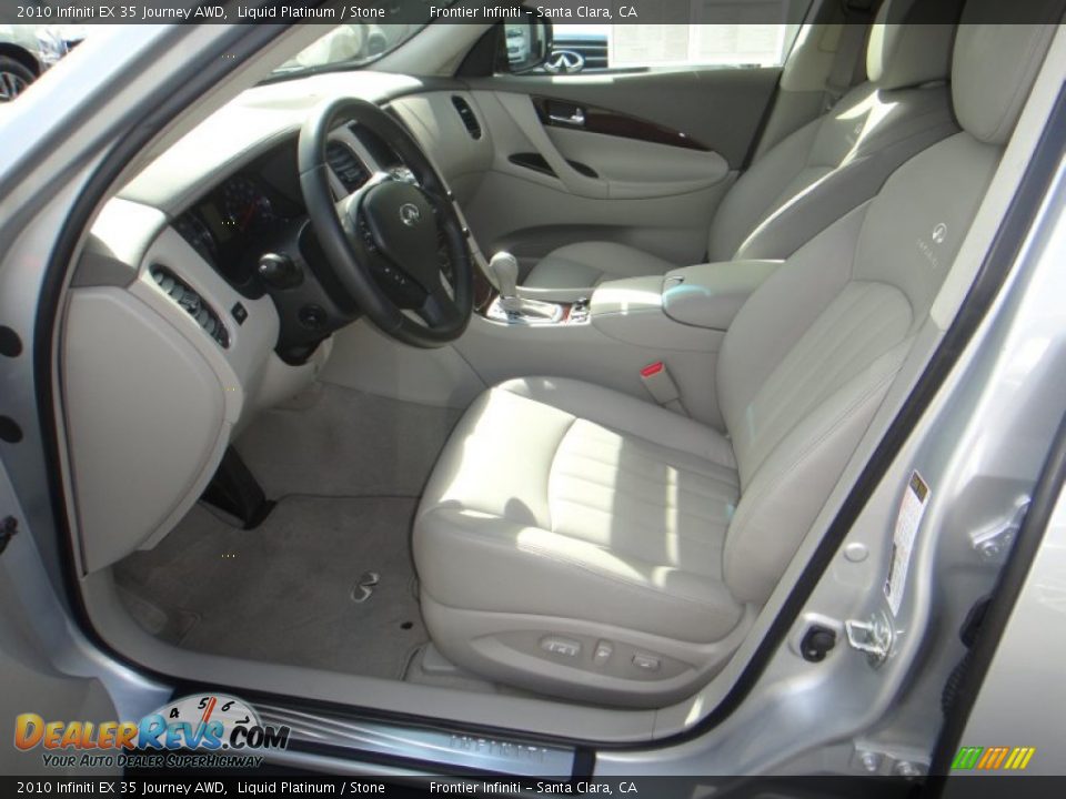 2010 Infiniti EX 35 Journey AWD Liquid Platinum / Stone Photo #9