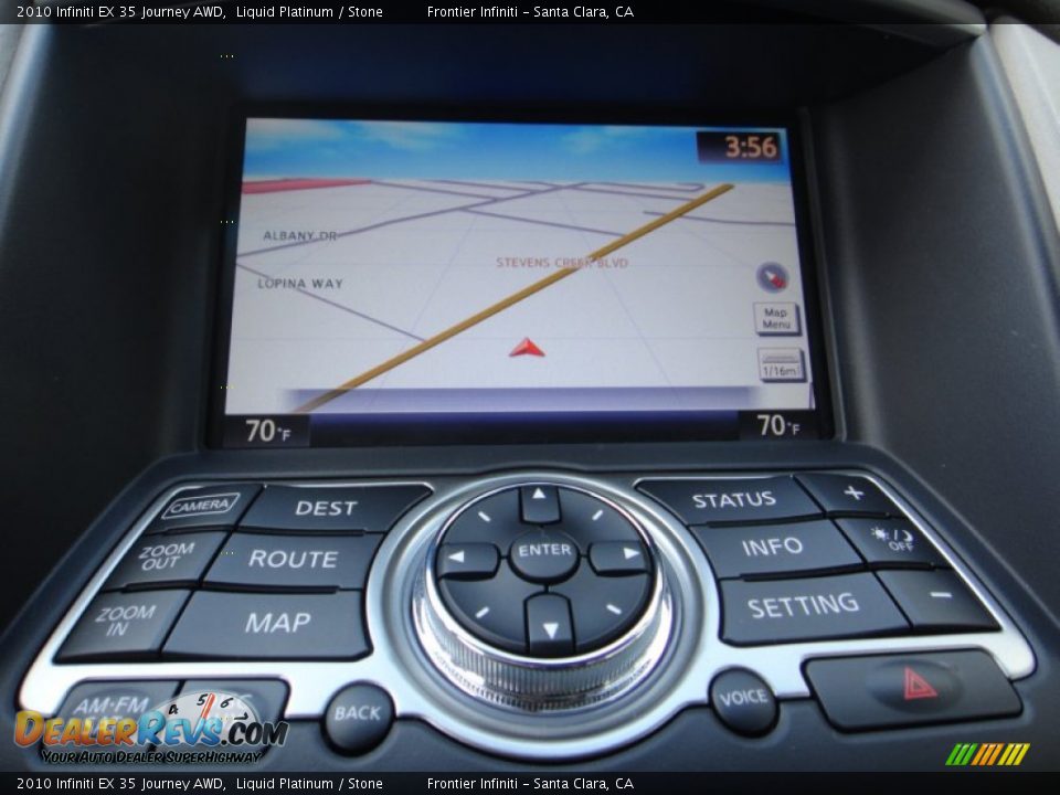 2010 Infiniti EX 35 Journey AWD Liquid Platinum / Stone Photo #11