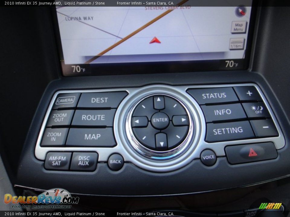 2010 Infiniti EX 35 Journey AWD Liquid Platinum / Stone Photo #12