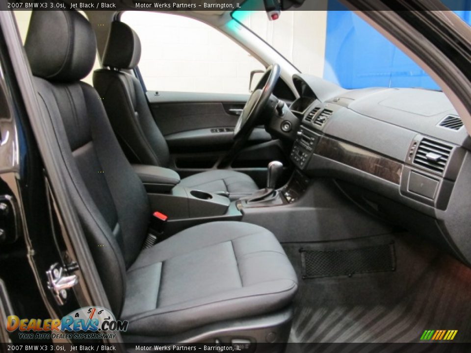 2007 BMW X3 3.0si Jet Black / Black Photo #21