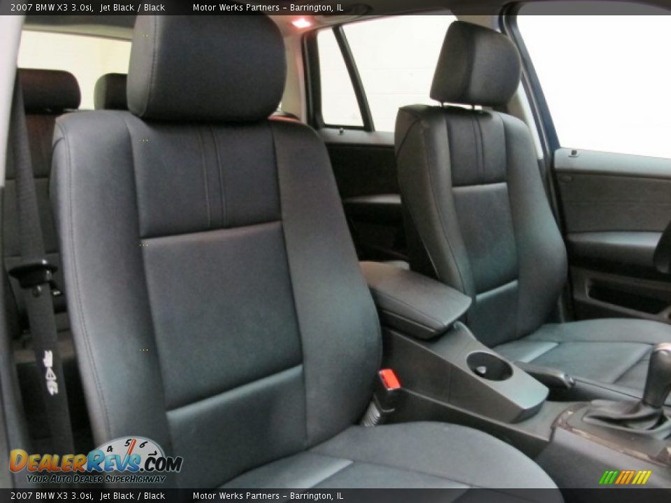 2007 BMW X3 3.0si Jet Black / Black Photo #22