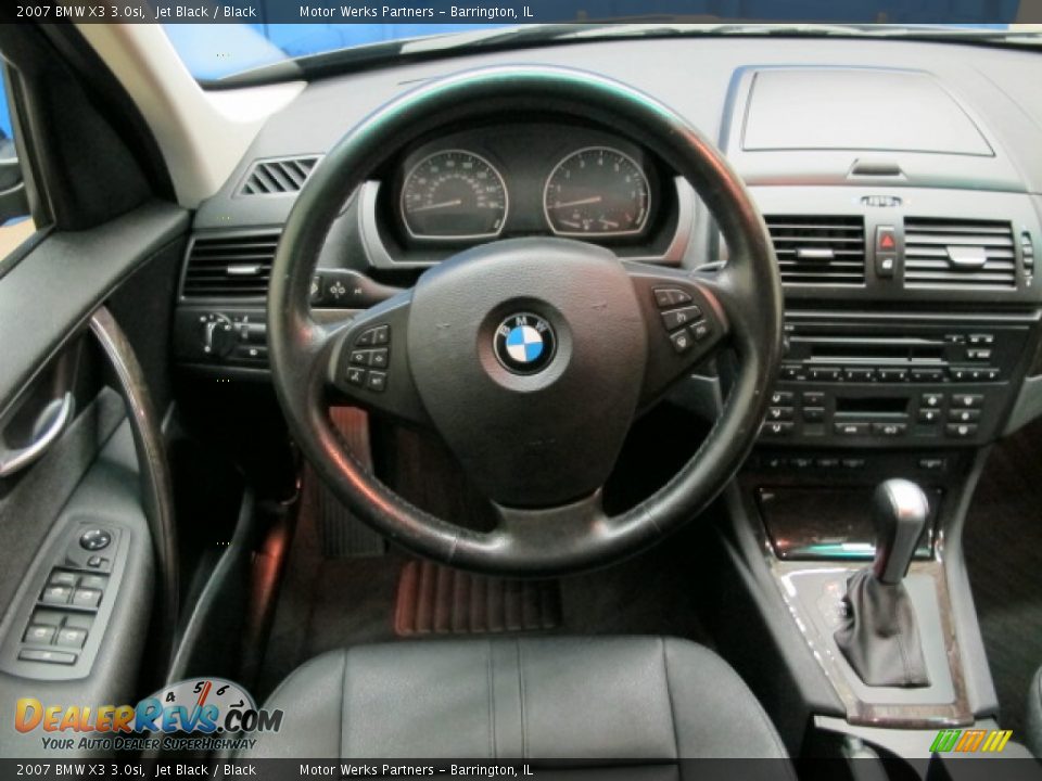 2007 BMW X3 3.0si Jet Black / Black Photo #23