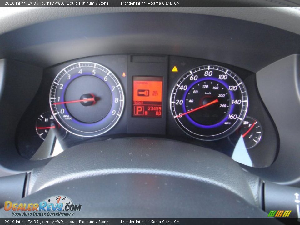 2010 Infiniti EX 35 Journey AWD Liquid Platinum / Stone Photo #17
