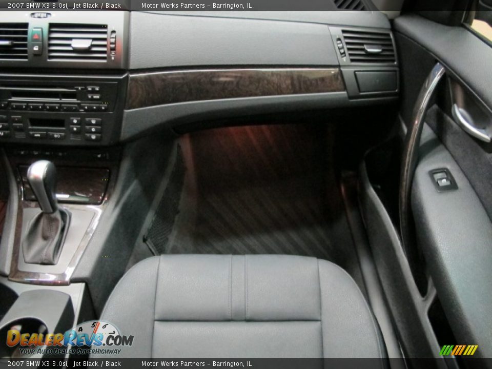 2007 BMW X3 3.0si Jet Black / Black Photo #24