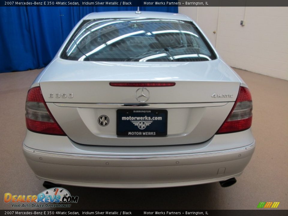 2007 Mercedes-Benz E 350 4Matic Sedan Iridium Silver Metallic / Black Photo #7