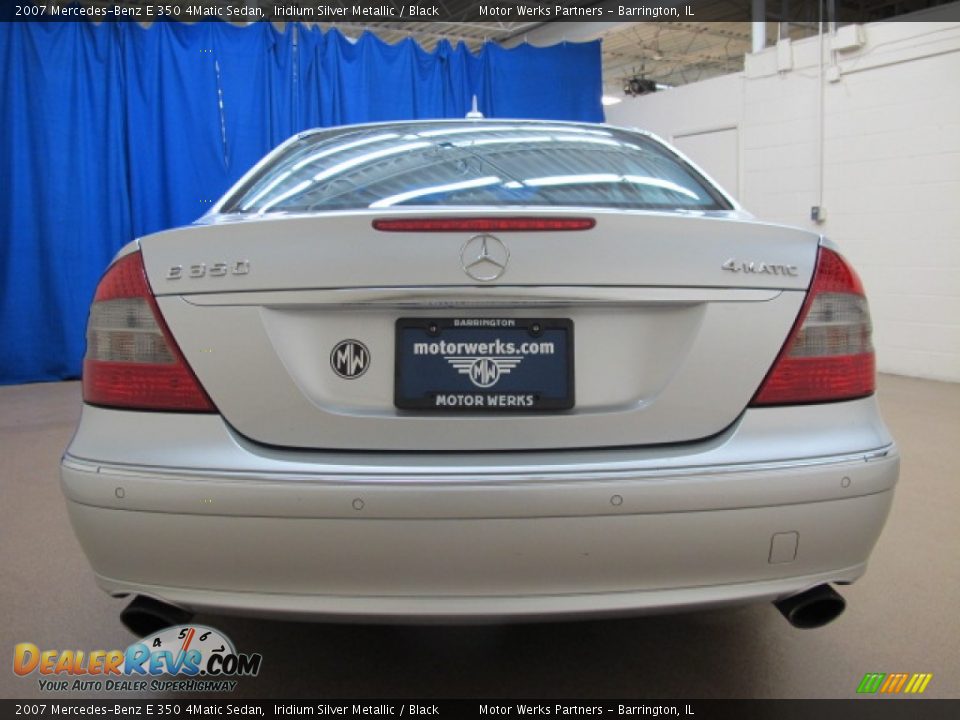 2007 Mercedes-Benz E 350 4Matic Sedan Iridium Silver Metallic / Black Photo #8