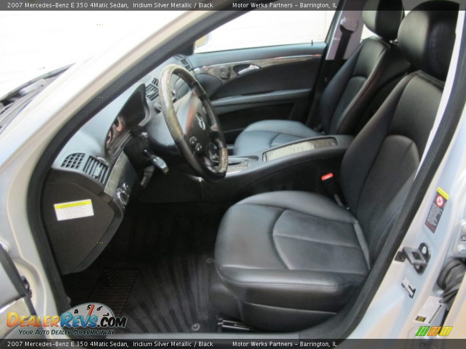 2007 Mercedes-Benz E 350 4Matic Sedan Iridium Silver Metallic / Black Photo #17