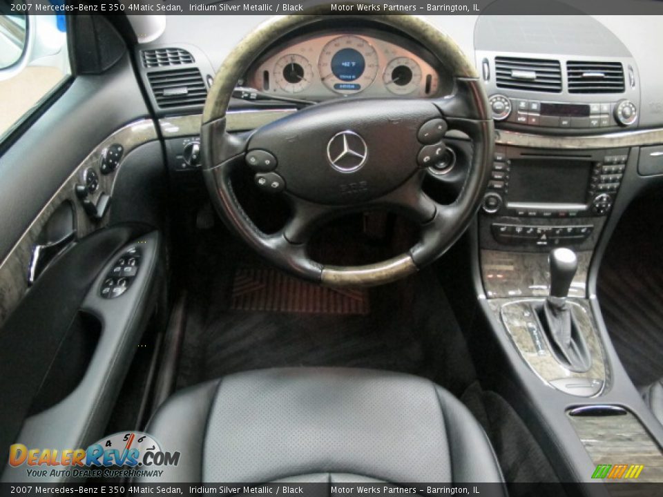 2007 Mercedes-Benz E 350 4Matic Sedan Iridium Silver Metallic / Black Photo #25