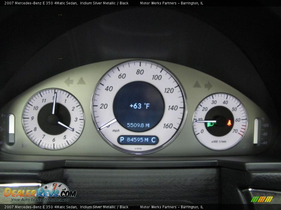 2007 Mercedes-Benz E 350 4Matic Sedan Iridium Silver Metallic / Black Photo #28