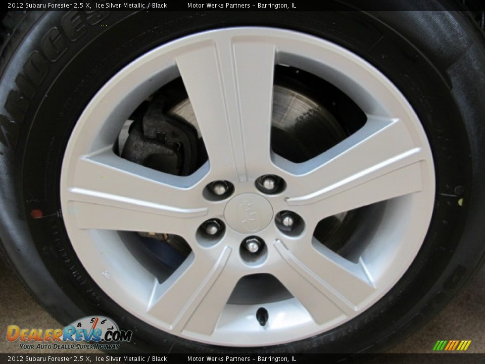 2012 Subaru Forester 2.5 X Ice Silver Metallic / Black Photo #11