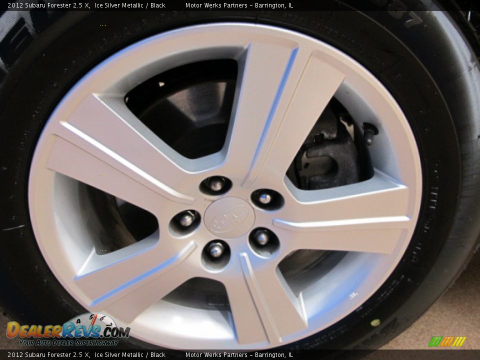 2012 Subaru Forester 2.5 X Ice Silver Metallic / Black Photo #12