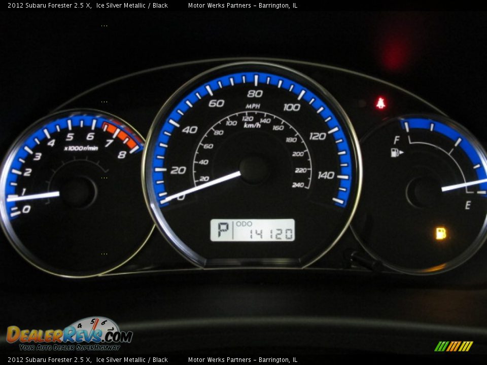2012 Subaru Forester 2.5 X Ice Silver Metallic / Black Photo #24