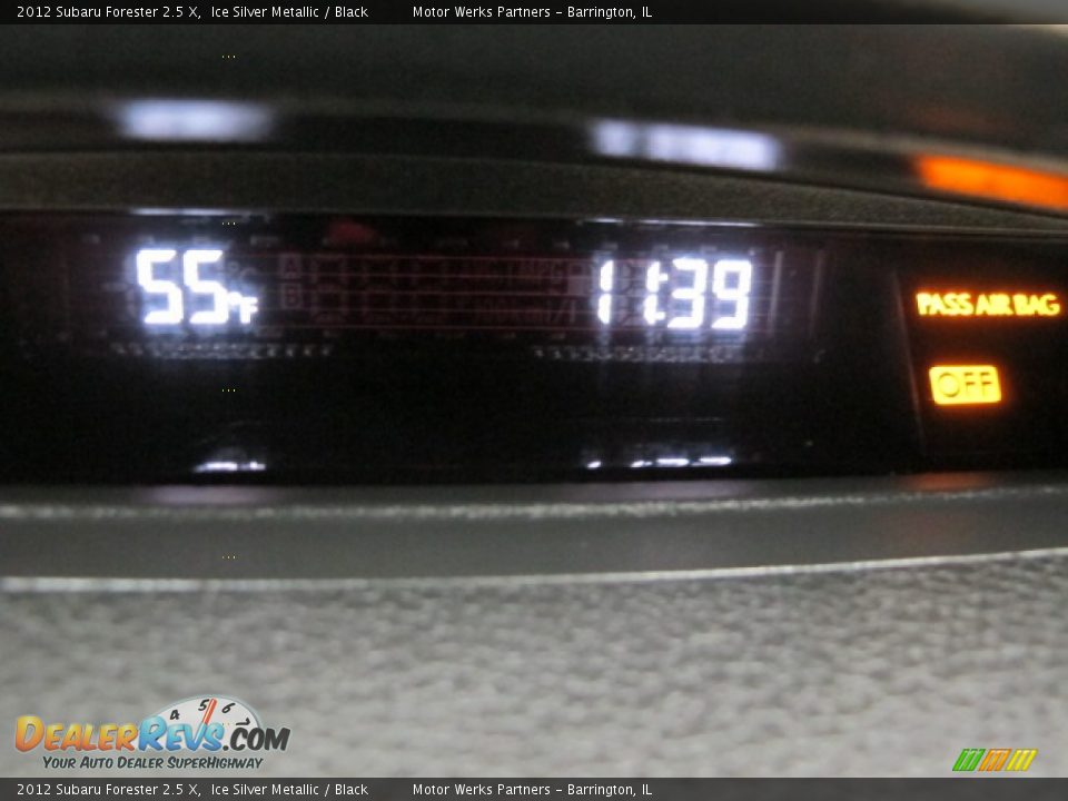 2012 Subaru Forester 2.5 X Ice Silver Metallic / Black Photo #26