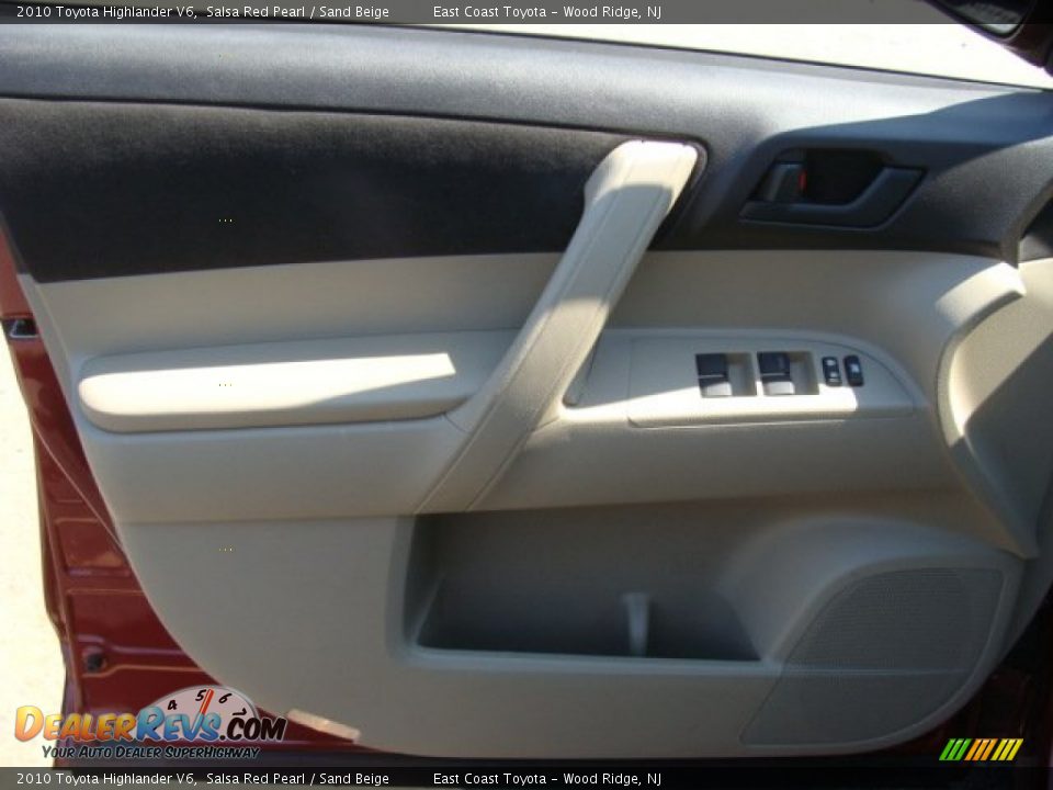 2010 Toyota Highlander V6 Salsa Red Pearl / Sand Beige Photo #6