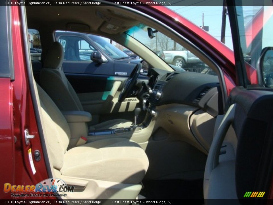 2010 Toyota Highlander V6 Salsa Red Pearl / Sand Beige Photo #8