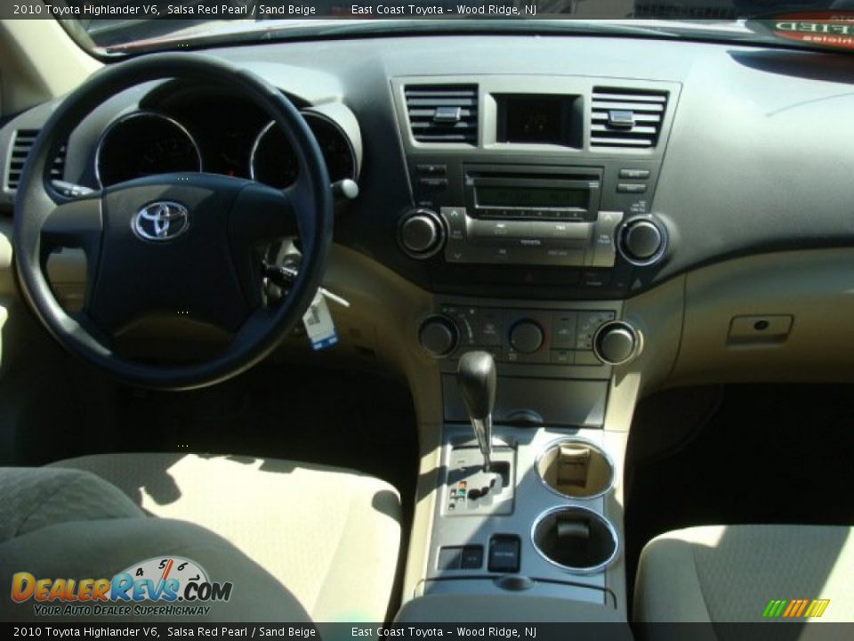 2010 Toyota Highlander V6 Salsa Red Pearl / Sand Beige Photo #9