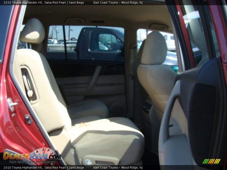 2010 Toyota Highlander V6 Salsa Red Pearl / Sand Beige Photo #12