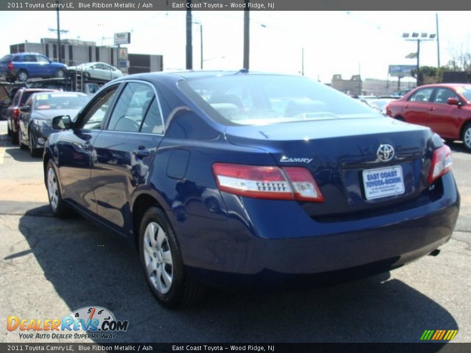 2011 Toyota Camry LE Blue Ribbon Metallic / Ash Photo #4