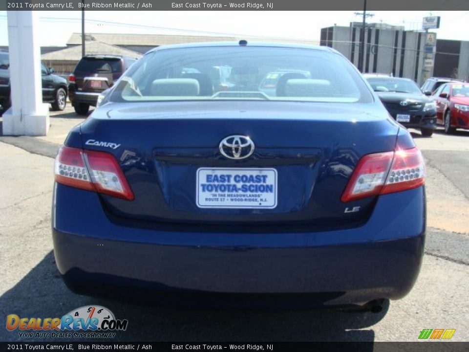 2011 Toyota Camry LE Blue Ribbon Metallic / Ash Photo #5