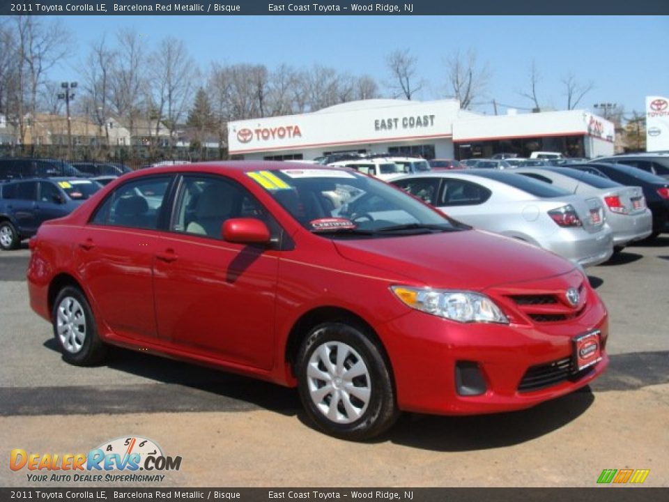 2011 Toyota Corolla LE Barcelona Red Metallic / Bisque Photo #1