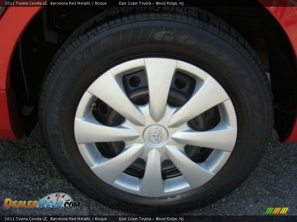 2011 Toyota Corolla LE Barcelona Red Metallic / Bisque Photo #14