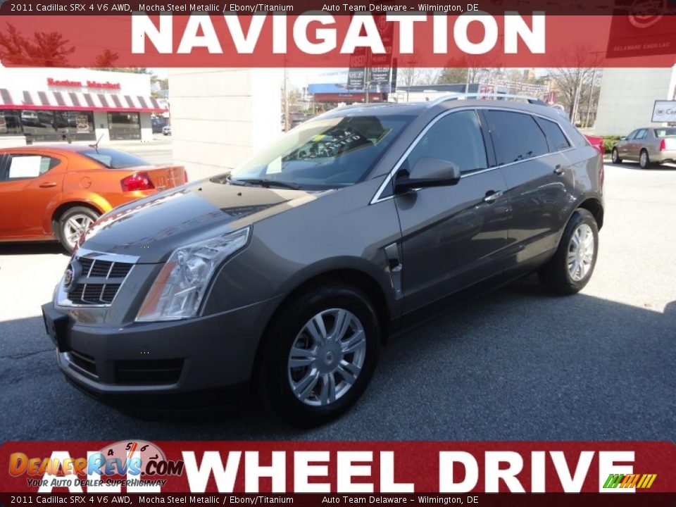 2011 Cadillac SRX 4 V6 AWD Mocha Steel Metallic / Ebony/Titanium Photo #1