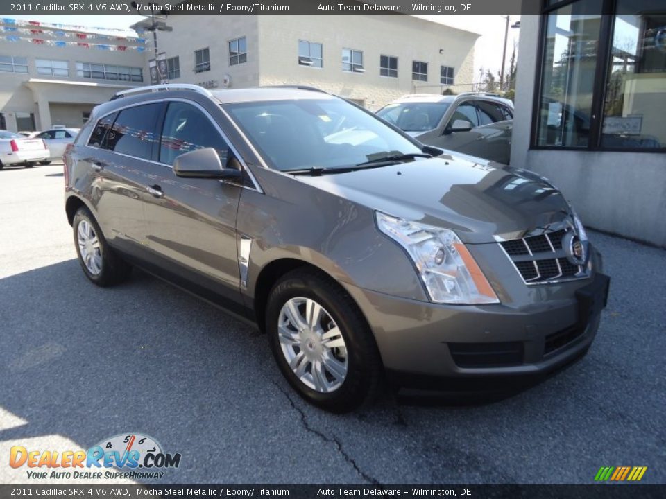 2011 Cadillac SRX 4 V6 AWD Mocha Steel Metallic / Ebony/Titanium Photo #4