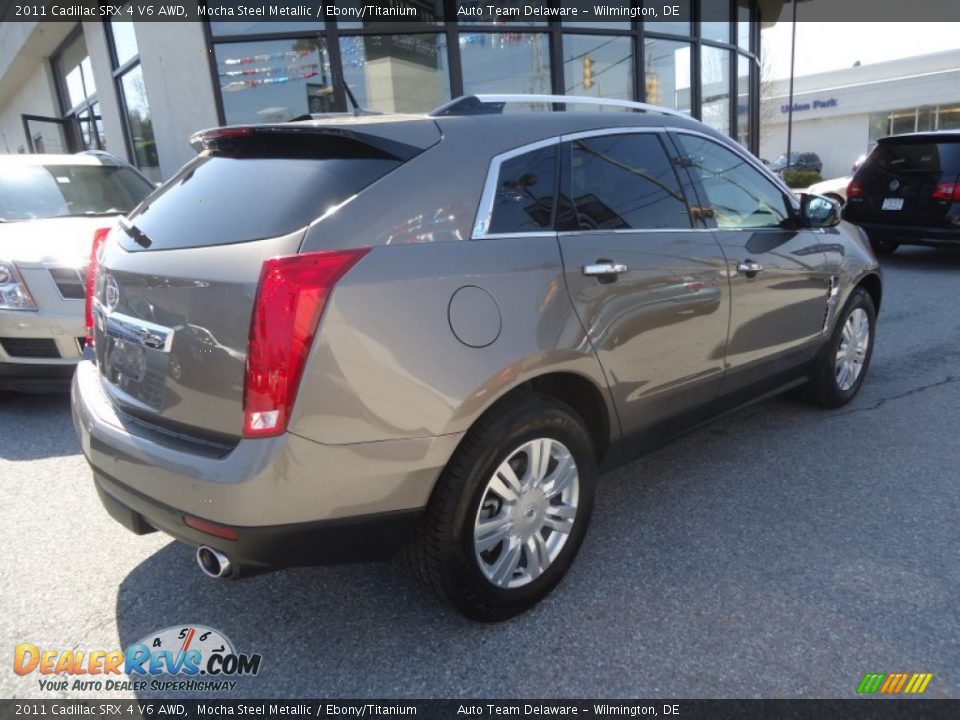2011 Cadillac SRX 4 V6 AWD Mocha Steel Metallic / Ebony/Titanium Photo #6