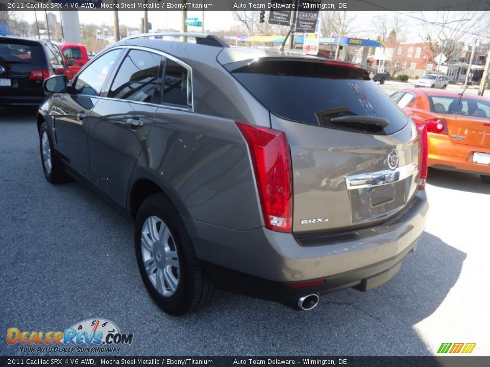 2011 Cadillac SRX 4 V6 AWD Mocha Steel Metallic / Ebony/Titanium Photo #10