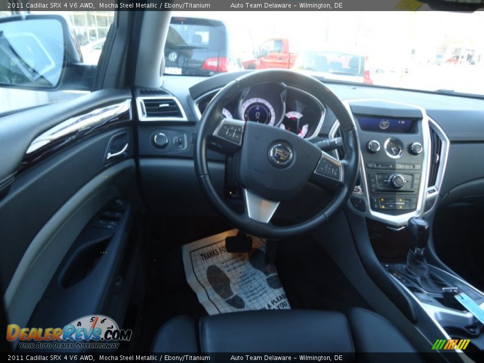 2011 Cadillac SRX 4 V6 AWD Mocha Steel Metallic / Ebony/Titanium Photo #12