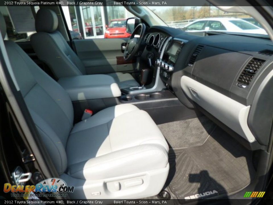 2012 Toyota Sequoia Platinum 4WD Black / Graphite Gray Photo #8