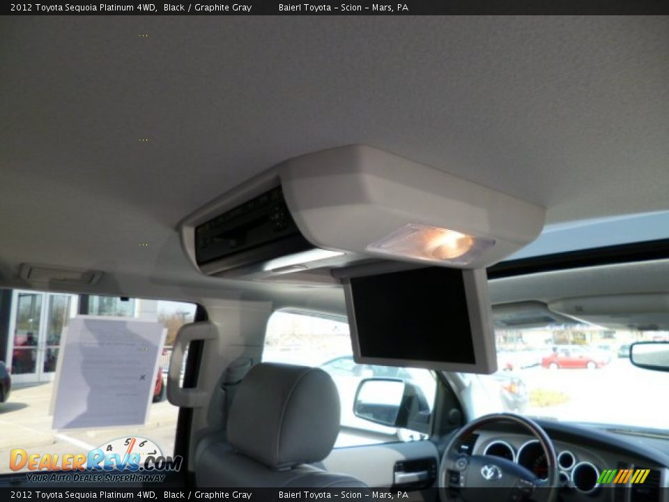2012 Toyota Sequoia Platinum 4WD Black / Graphite Gray Photo #11