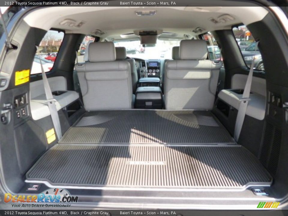 2012 Toyota Sequoia Platinum 4WD Black / Graphite Gray Photo #12