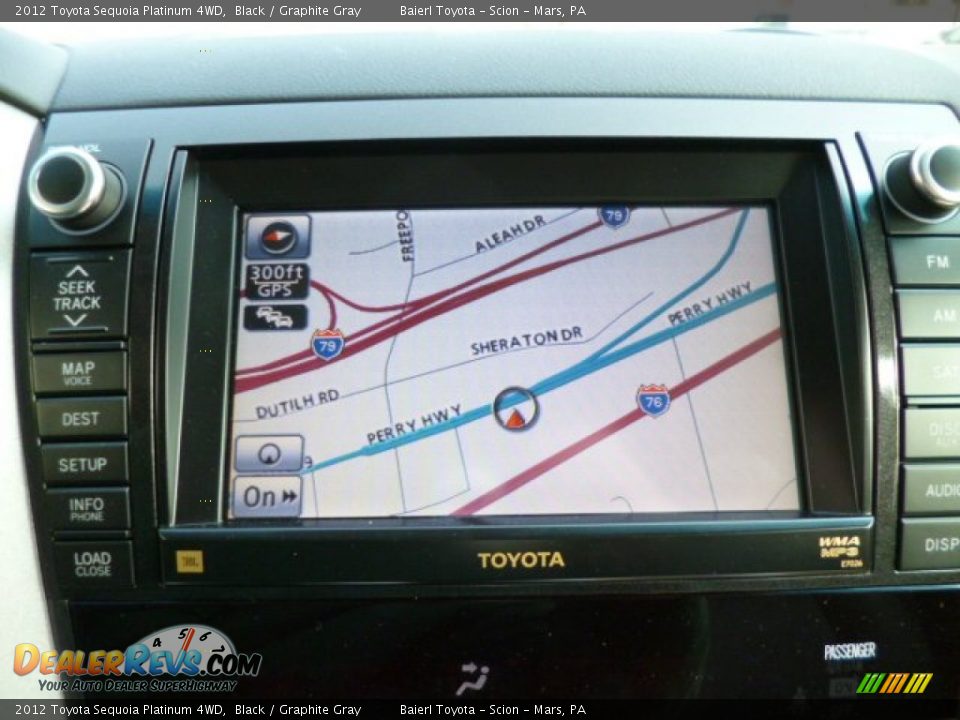 2012 Toyota Sequoia Platinum 4WD Black / Graphite Gray Photo #18