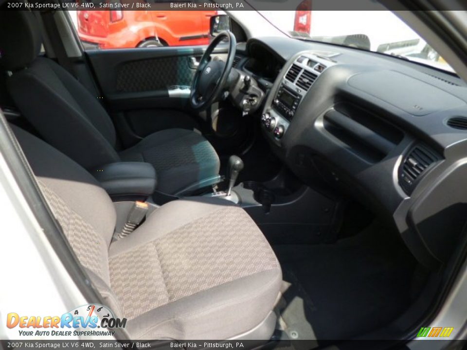 2007 Kia Sportage LX V6 4WD Satin Silver / Black Photo #10