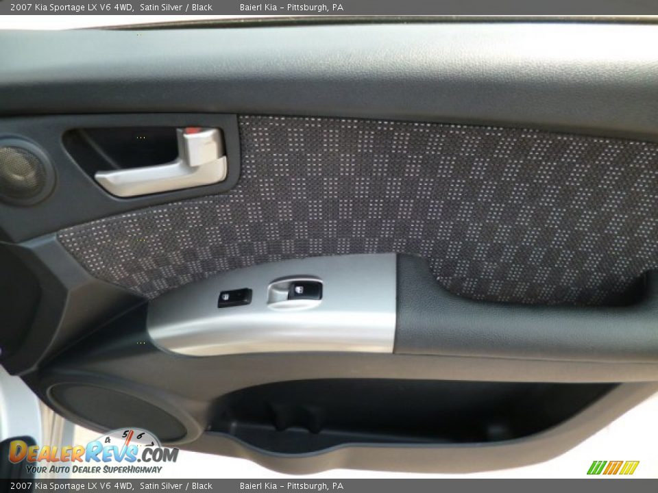 2007 Kia Sportage LX V6 4WD Satin Silver / Black Photo #11