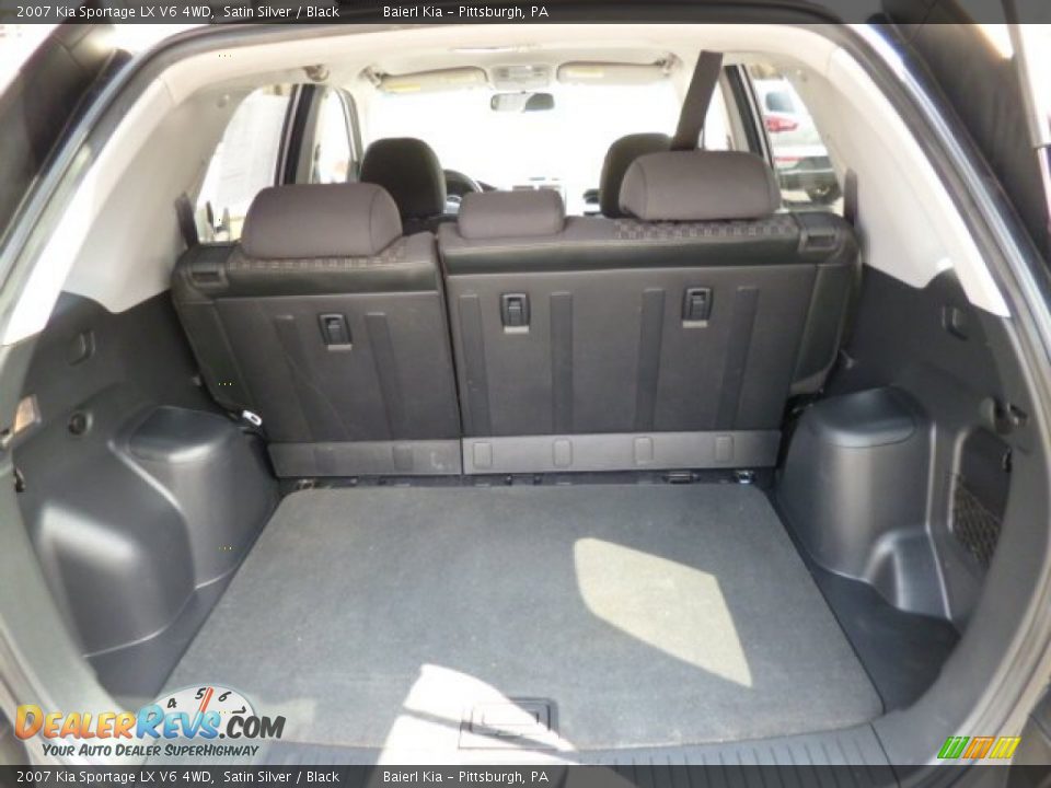 2007 Kia Sportage LX V6 4WD Satin Silver / Black Photo #13