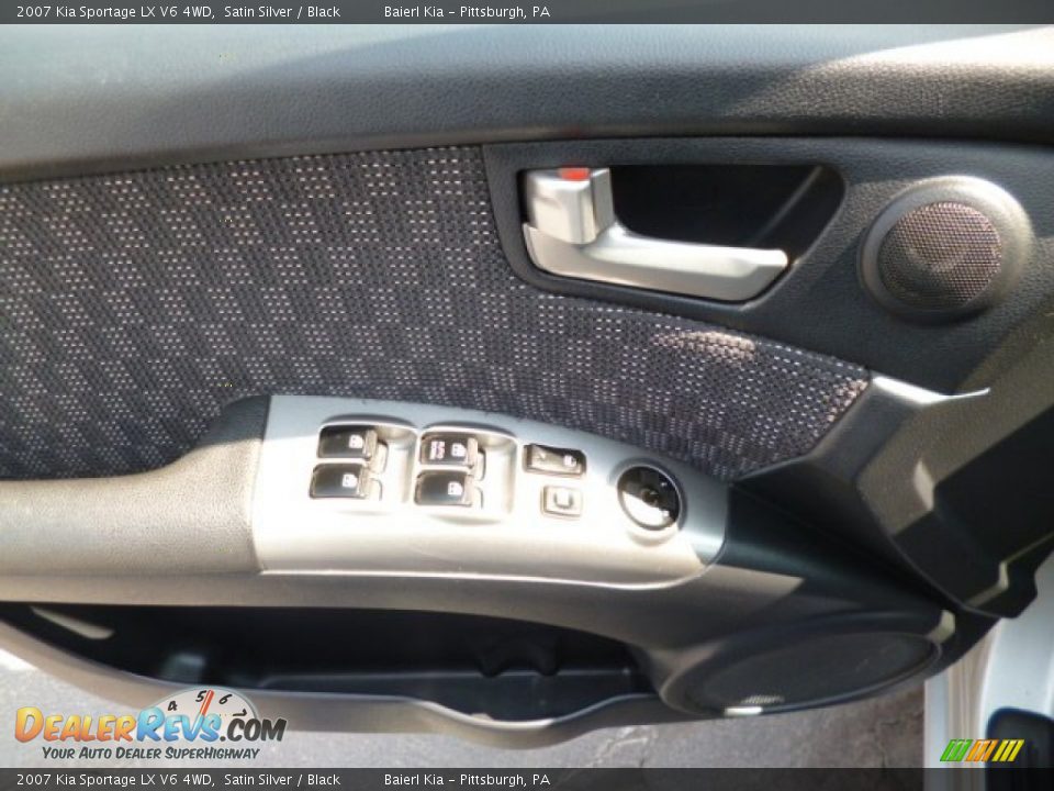 2007 Kia Sportage LX V6 4WD Satin Silver / Black Photo #18