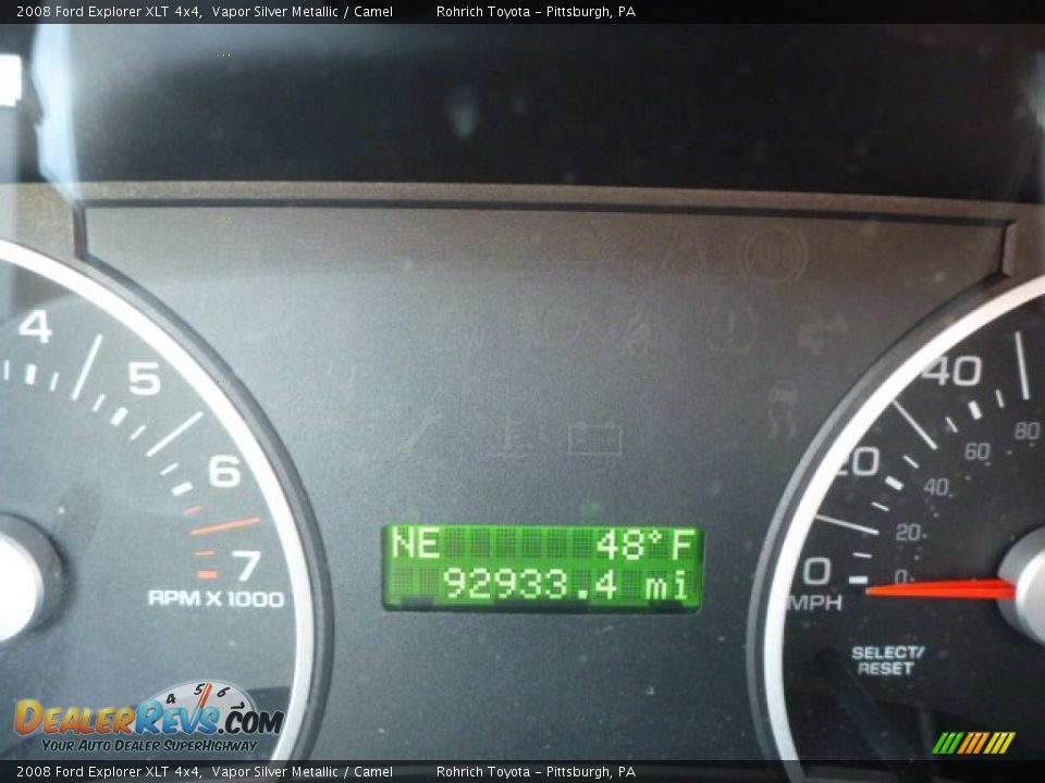 2008 Ford Explorer XLT 4x4 Vapor Silver Metallic / Camel Photo #9