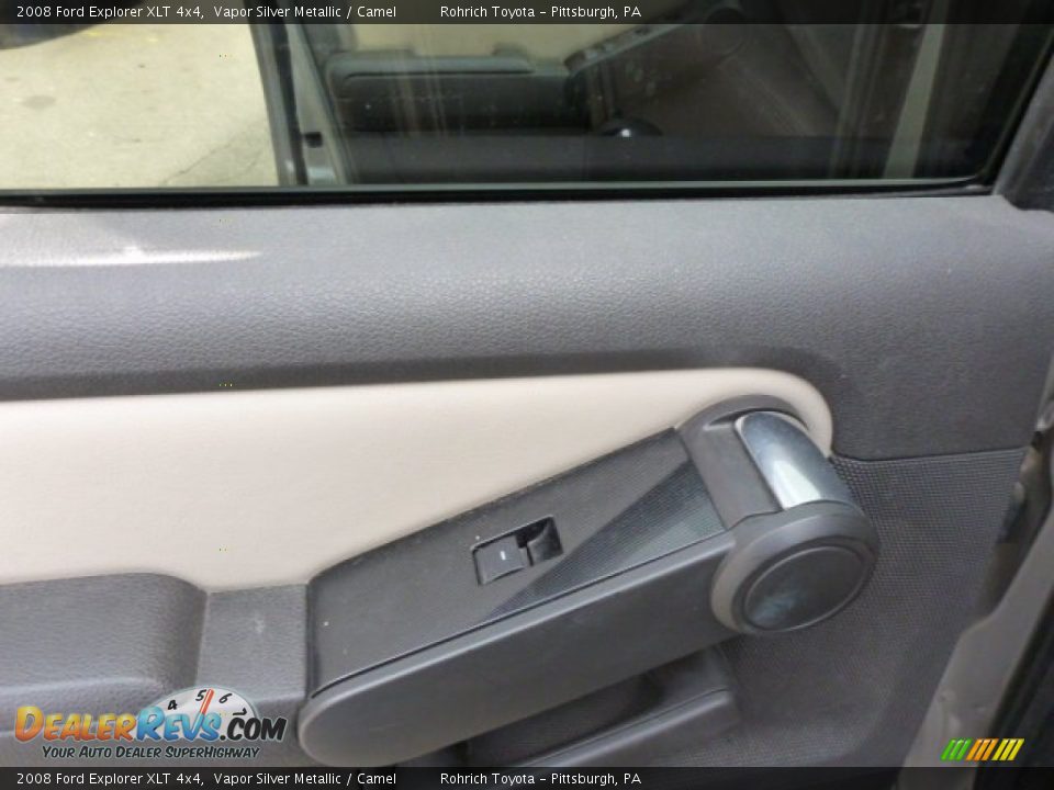 2008 Ford Explorer XLT 4x4 Vapor Silver Metallic / Camel Photo #15