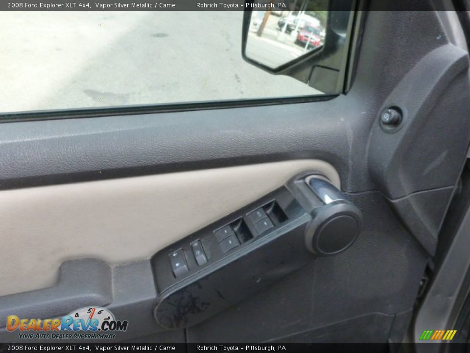 2008 Ford Explorer XLT 4x4 Vapor Silver Metallic / Camel Photo #16