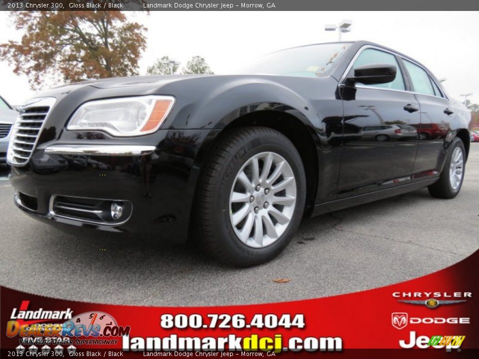 2013 Chrysler 300 Gloss Black / Black Photo #1
