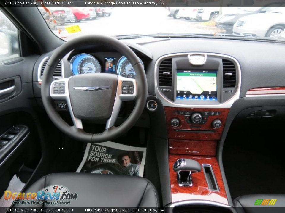 2013 Chrysler 300 Gloss Black / Black Photo #9