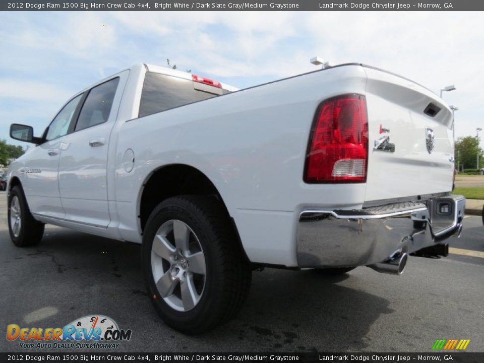 2012 Dodge Ram 1500 Big Horn Crew Cab 4x4 Bright White / Dark Slate Gray/Medium Graystone Photo #2