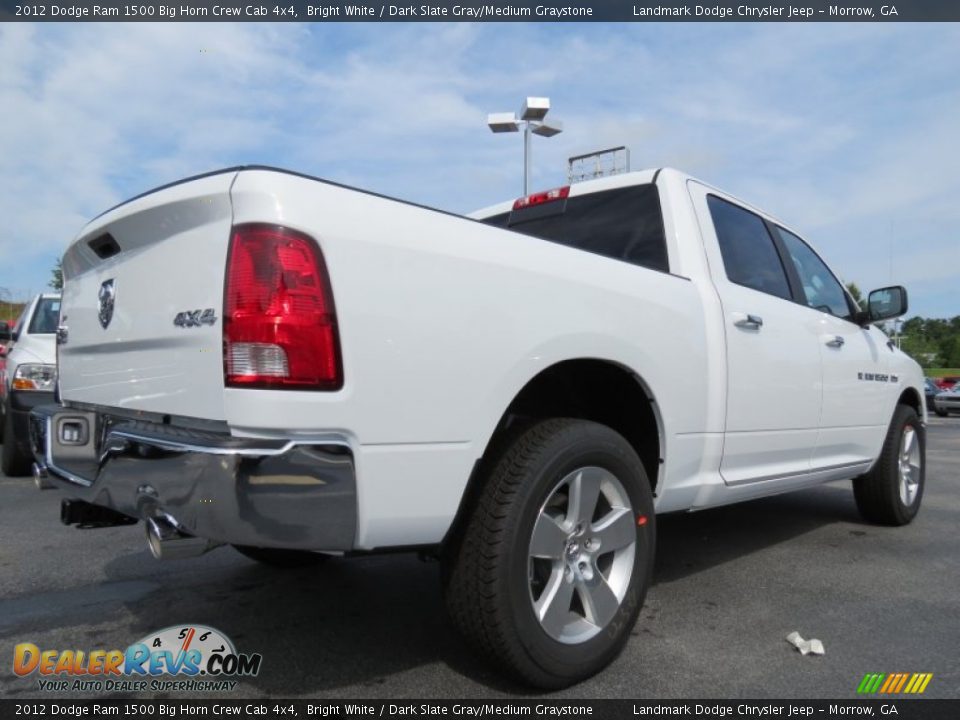 2012 Dodge Ram 1500 Big Horn Crew Cab 4x4 Bright White / Dark Slate Gray/Medium Graystone Photo #3
