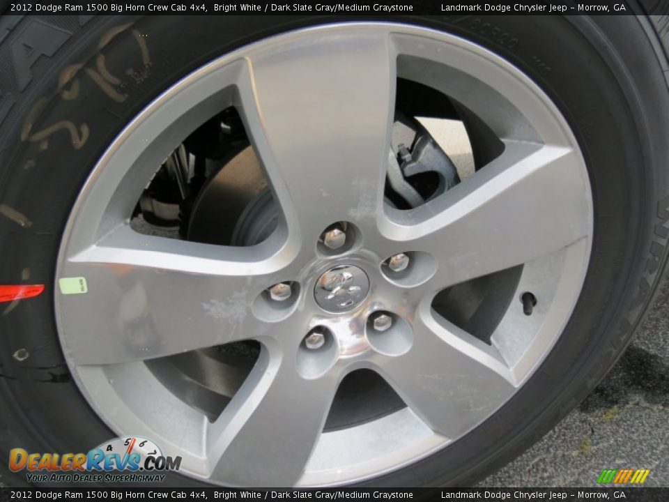 2012 Dodge Ram 1500 Big Horn Crew Cab 4x4 Bright White / Dark Slate Gray/Medium Graystone Photo #5