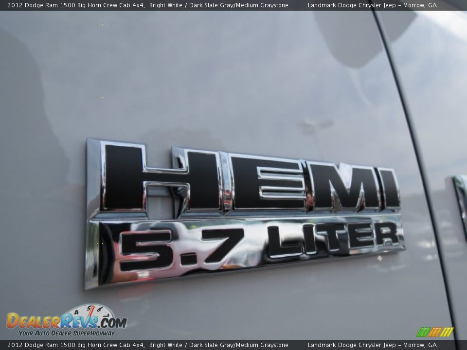 2012 Dodge Ram 1500 Big Horn Crew Cab 4x4 Bright White / Dark Slate Gray/Medium Graystone Photo #6