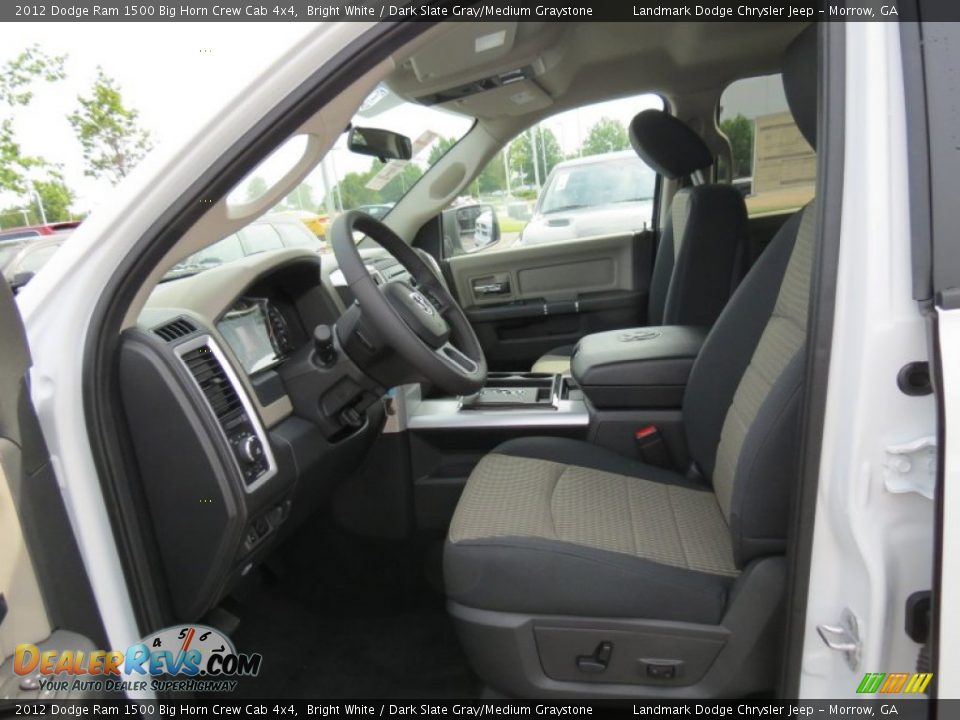 2012 Dodge Ram 1500 Big Horn Crew Cab 4x4 Bright White / Dark Slate Gray/Medium Graystone Photo #7