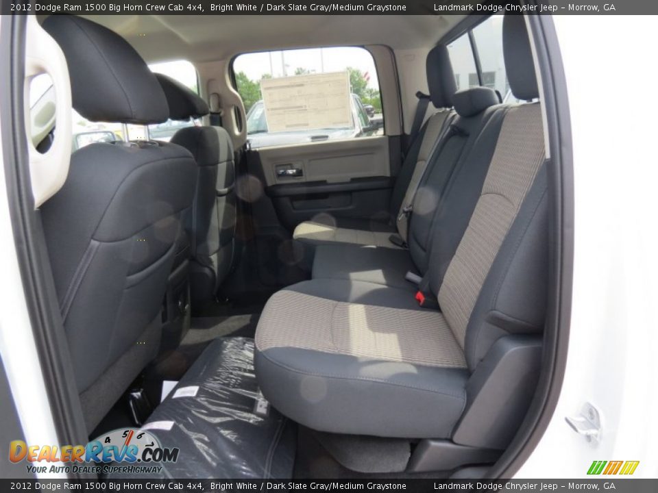 2012 Dodge Ram 1500 Big Horn Crew Cab 4x4 Bright White / Dark Slate Gray/Medium Graystone Photo #8