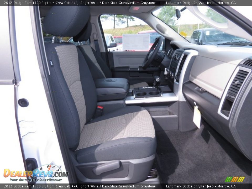 2012 Dodge Ram 1500 Big Horn Crew Cab 4x4 Bright White / Dark Slate Gray/Medium Graystone Photo #9